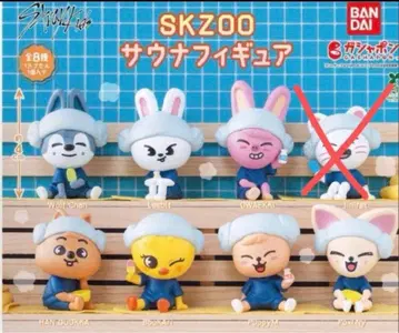 SKZOO 사우나 피규어 7종 가챠가챠