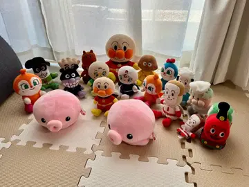 호빵맨 외 봉제 인형 세트 프리치 콩