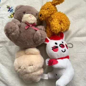 키링 봉제 인형 묶음 세트