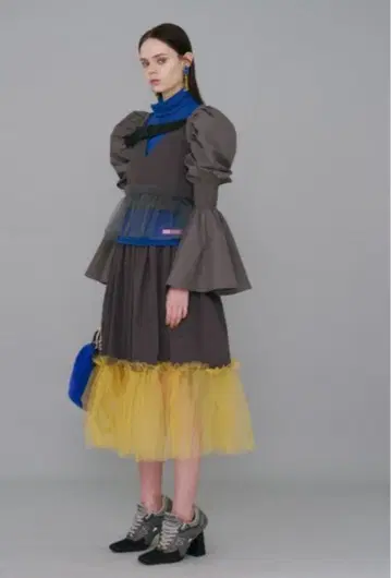 [택 포함 새상품] NON TOKYO/논토쿄/개더 샤샤 스커트