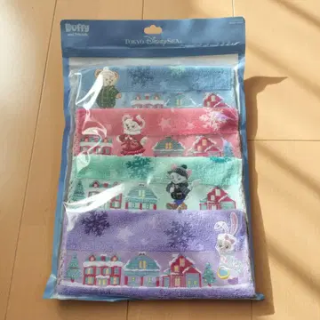 디즈니씨 더피 미니 타월 4개 세트