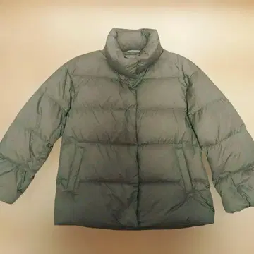 유니클로 울트라 라이트 다운 그레이 베이지 다운 자켓