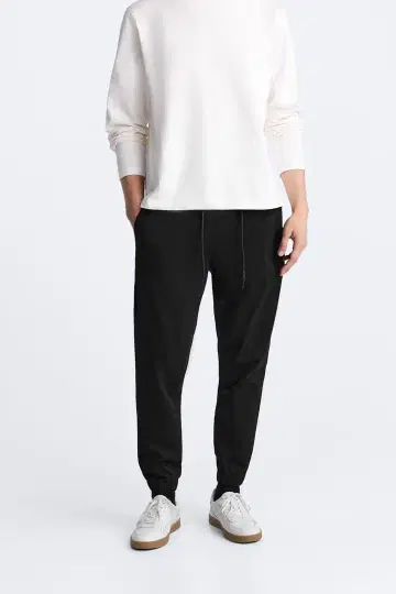 ZARA 택 포함 완판 미 라인 조거 팬츠 블랙