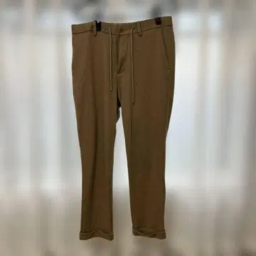 EDIFICE 카키색 롤업 치노 팬츠