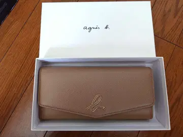 새상품급 에네스베 장지갑 베이지 TAW05-07 엔벨로프