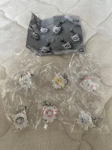 산리오 캐릭터즈 메지루시 액세서리 후와후와 스노우 컴플리트