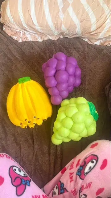 완구 과일 세트 ( 보라색 그린 옐로우 컬러 )