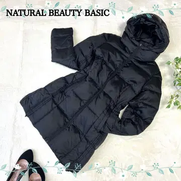 하자품 NBB 다운 90% 롱다운 코트 M 블랙 후드