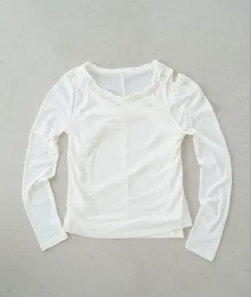 kastane 아지메 레이어드 시어 롱 티