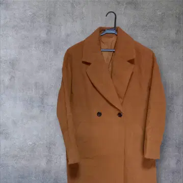 브라운 더블 브레스트 롱 코트 M 사이즈 (클리닝 완료)