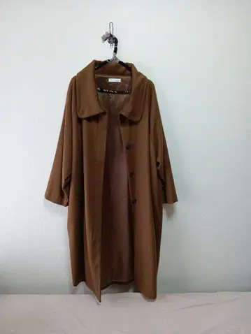 브라운 오버 사이즈 롱 코트