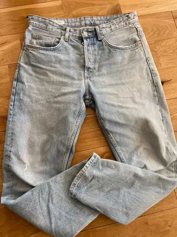 ZARA SLIM CROPPED-FIT 데님 팬츠