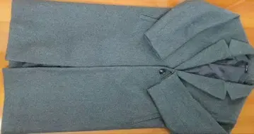 그레이 롱 코트 L 사이즈 폴리에스테르