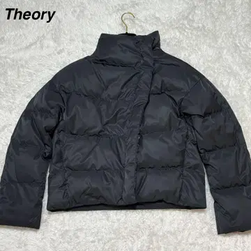 [ 컨디션 최상 ] 현행 띠어리 다운 자켓 모크넥 숏 기장 블랙 S