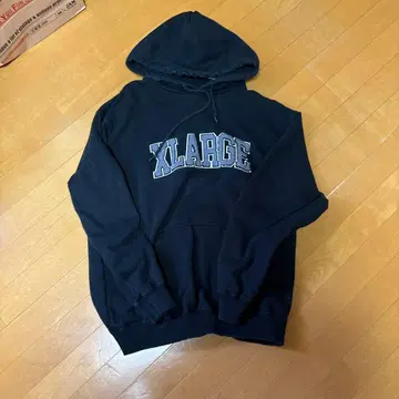 XLARGE 네이비 후드 부착 후드티