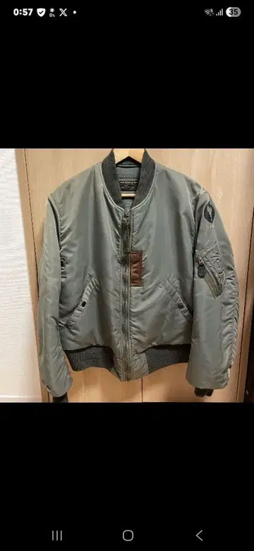 버즈릭슨 MA-1 플라이트 자켓 블루종