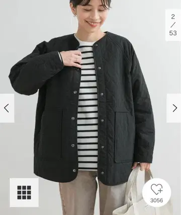 택 포함 새상품 DOORS 카포크 퀼트 미들 자켓