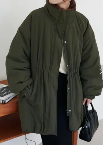 새상품*discoat 디스코트 충전솜 밀리터리 코트 카키*