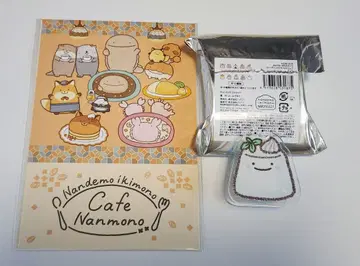 뭐든지 생물 카페 아크릴 클립 비누 예약 특전 엽서 세트