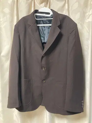 MUJI LAB 무지 라보 유니폼 소재로 만든 블레이저 XL 브라운