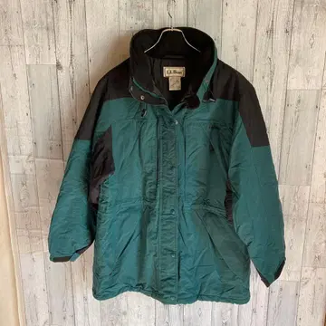 L.L.Bean 마운틴 파카 남성용 L 사이즈 그린/블랙