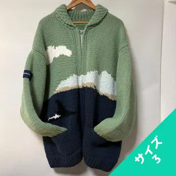 DESCENDANT SUNKEN COWICHAN SWEATER 사이즈 3