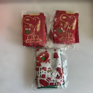 미사용 새상품 스누피 핸드 타월 3개 세트