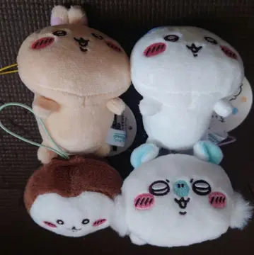 치이카와 (먼작귀) 누워있는 마스코트 4종 세트