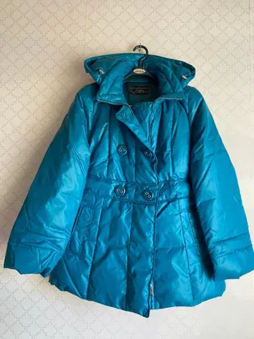 다운 코트 후드 부착