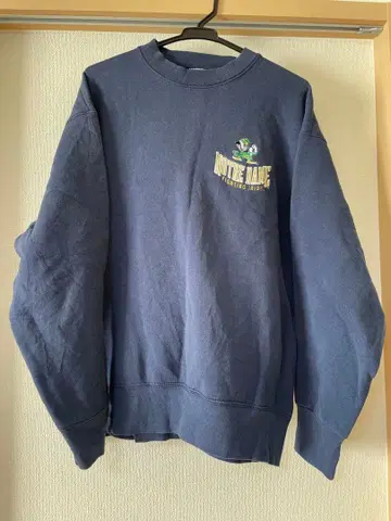 NOTRE DAME PRO PLAYER 네이비 맨투맨