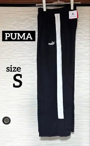 PUMA 바지 우븐 팬츠 와이드 여성용 S 사이즈 블랙