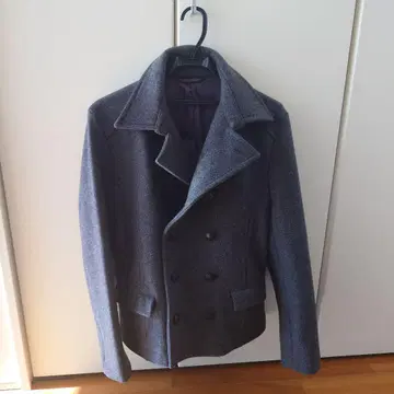 HAMNETT 그레이 피 코트 울