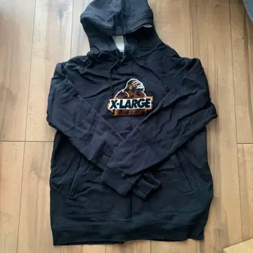 X-LARGE 블랙 속기모 후드티 XL