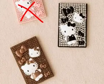 LOWRYS FARM 헬로키티 퀼팅 데코 mini 거울 세트