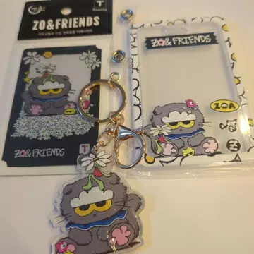 ZO&FRIENDS 교통카드 TMoney 트레이딩 카드 케이스 키링 세트