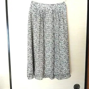 MACKINTOSH 꽃무늬 플레어 롱 스커트