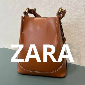 [ 새상품급 ] ZARA 탑 스티치 버킷 백