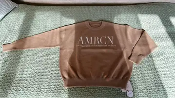 AMRCN 브라운 긴팔 크루넥 스웨터