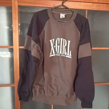 X-GIRL 로고 트레이닝복