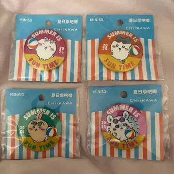 치이카와 miniso 폭염의 여름 배지 치이카와 토끼 하치와레 모몽가