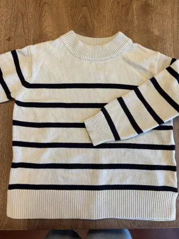 STYLE DELI 스타일 델리 큼직한 보더 니트 풀오버