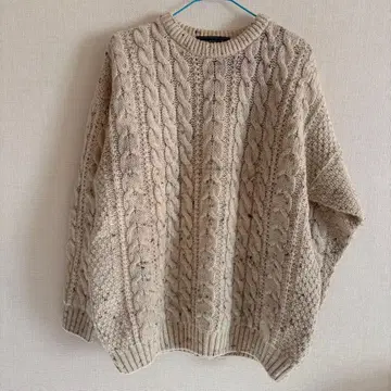 브리티시 울 XL 영국제 90년대 피셔맨 니트