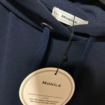 새상품.MONILE 이소재 도킹 후드티 원피스