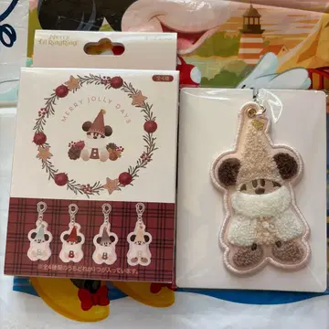 디즈니 리조트 리루린린 키체인 베이지 화이트