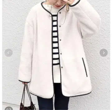 SHIPS 보아 코트 보아 자켓