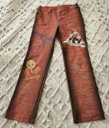 새상품급 CASTELBAJAC SPORT 골프 바지 올 패턴 L 사이즈