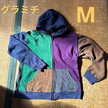 그라미치 지퍼 후드티 크레이지 패턴