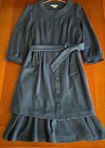 쿠미쿄쿠 네이비 7부 소매 세트 원피스