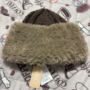 새상품 studio CLIP 플리스 니트 모자