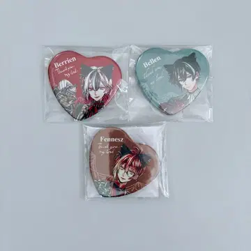 악마 집사와 검은 고양이 아쿠네코 난자타운 B상 하트형 캔뱃지